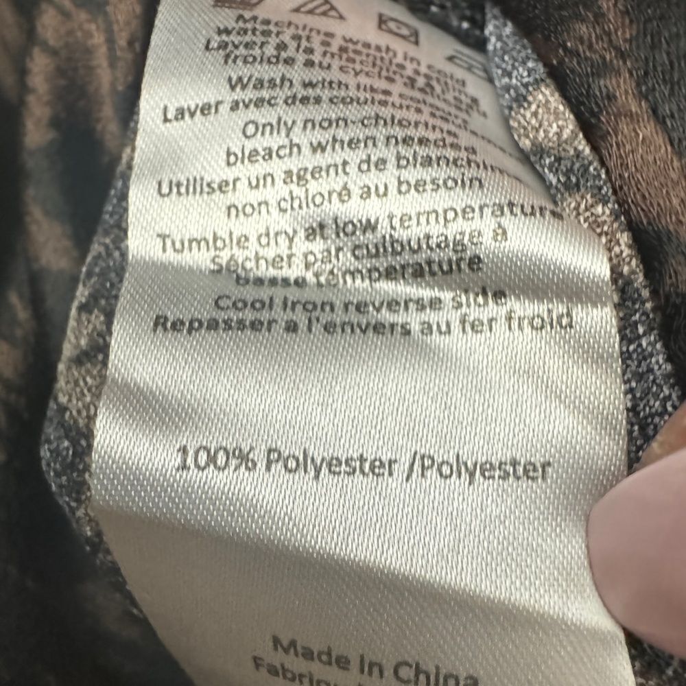 Halston Animal Print Blouse - Picture 7 of 8